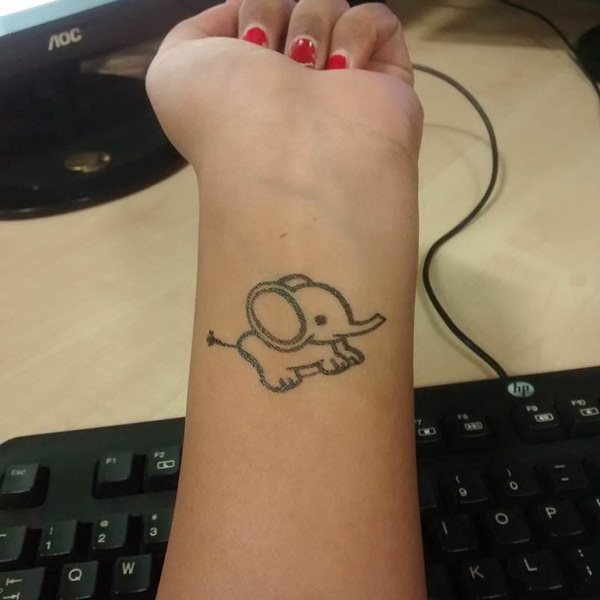 tatouage elephant 1000