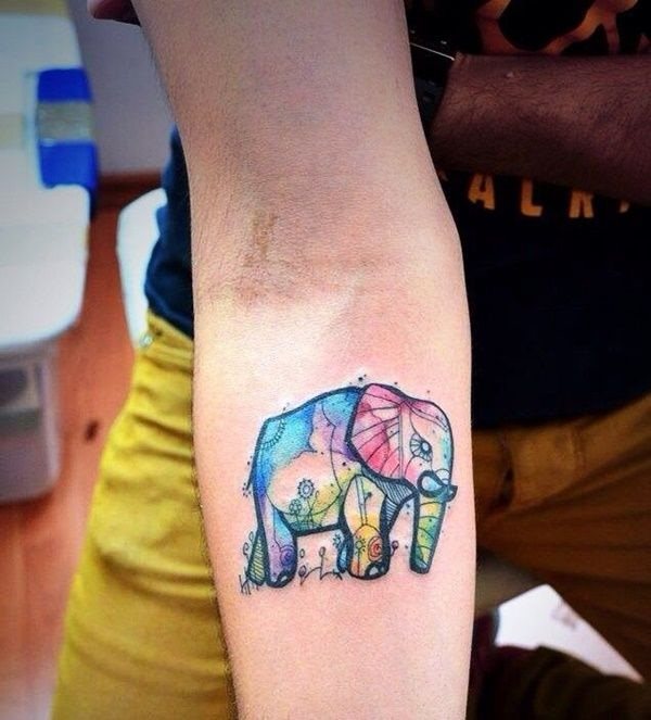 tatouage elephant 25