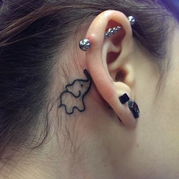 tatouage elephant 298