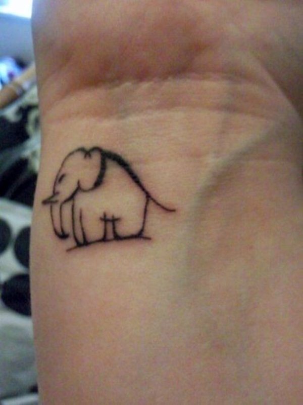 tatouage elephant 90
