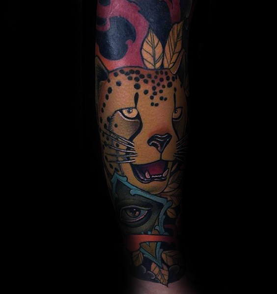 tatouage leopard 128