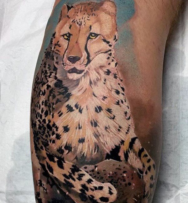 tatouage leopard 154