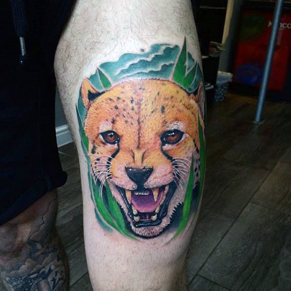 tatouage leopard 167