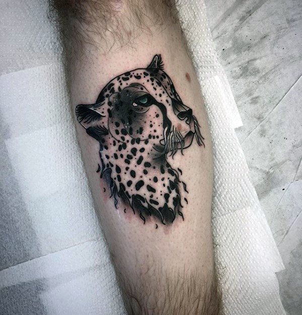 tatouage leopard 180