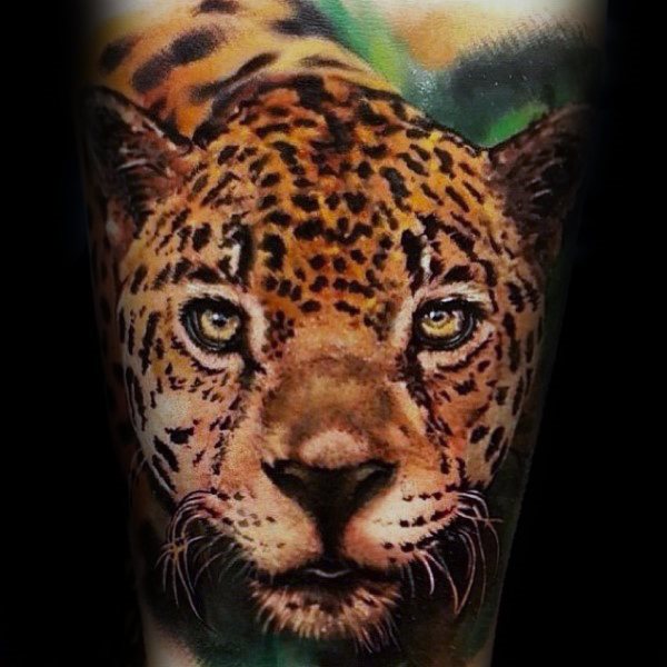 tatouage leopard 24
