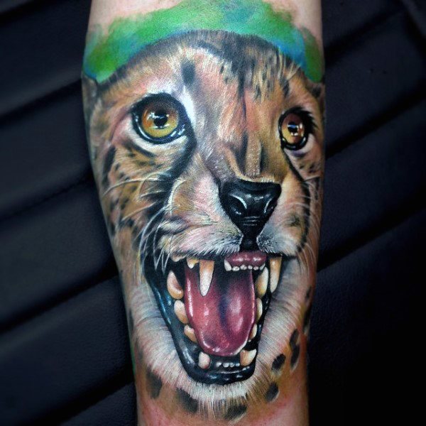 tatouage leopard 258