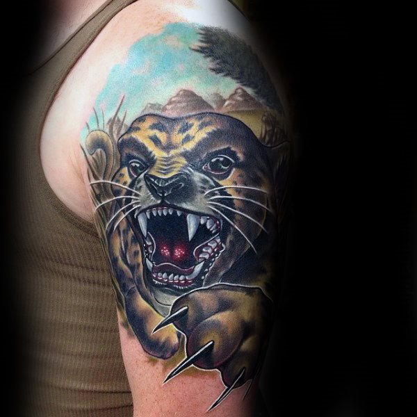 tatouage leopard 323