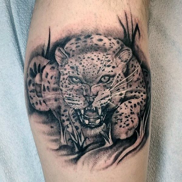 tatouage leopard 37