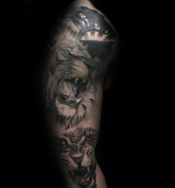 tatouage leopard 453