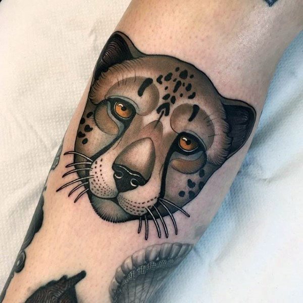 tatouage leopard 583