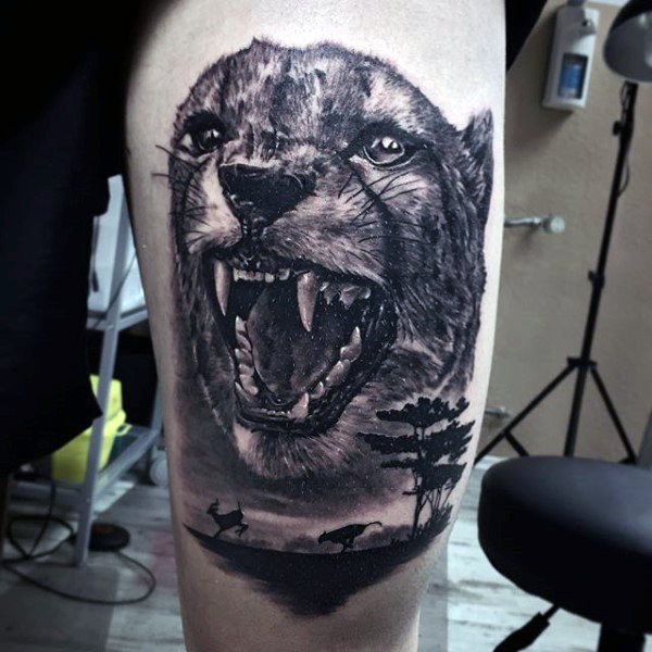 tatouage leopard 622