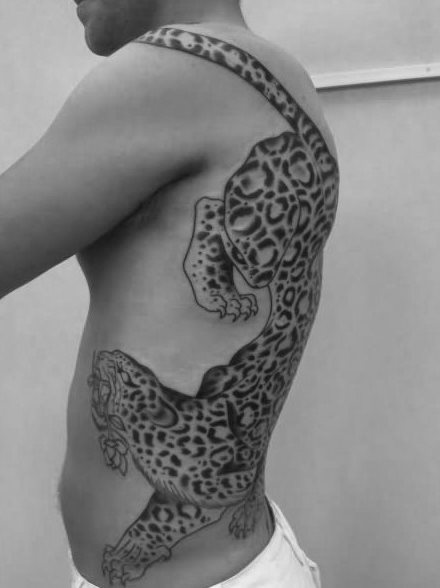 tatouage leopard 76