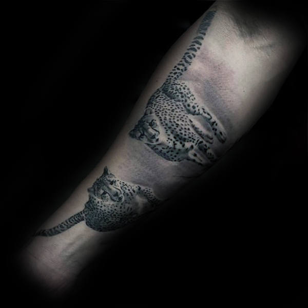 tatouage leopard 89