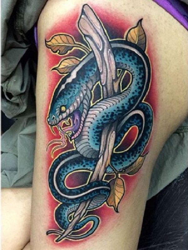 tatouage serpent 50
