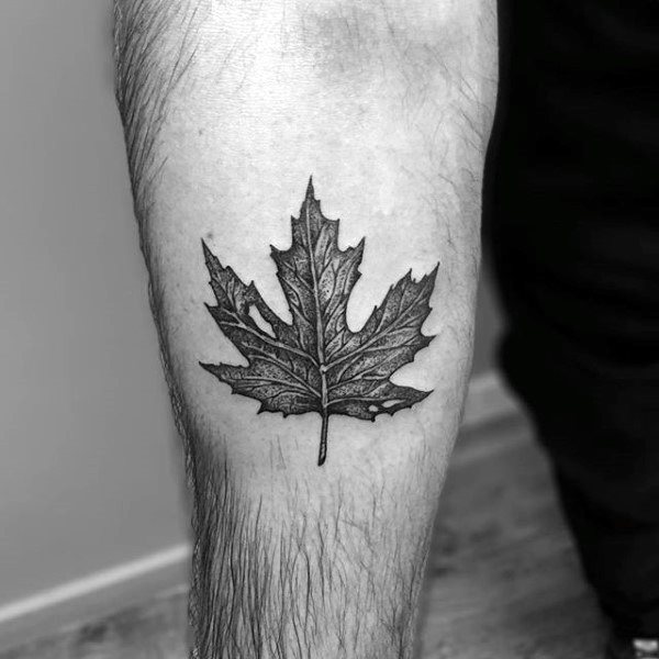 tatouage feuille 15