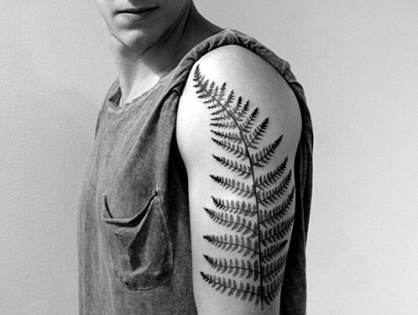 tatouage feuille 23