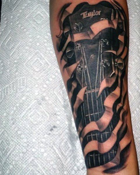 tatouage guitare 03