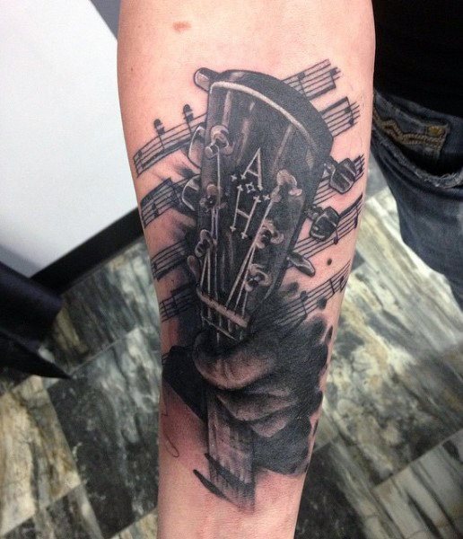 tatouage guitare 105
