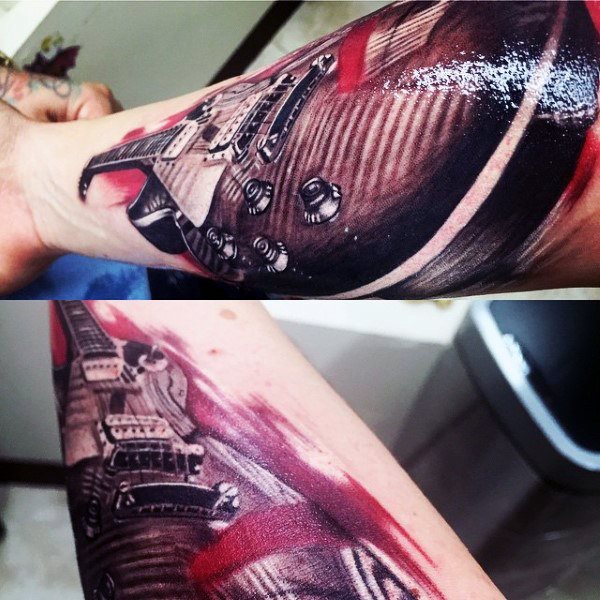 tatouage guitare 107
