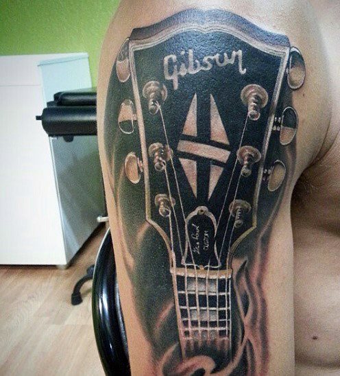 tatouage guitare 113
