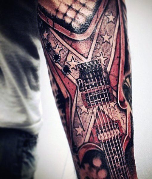 tatouage guitare 17
