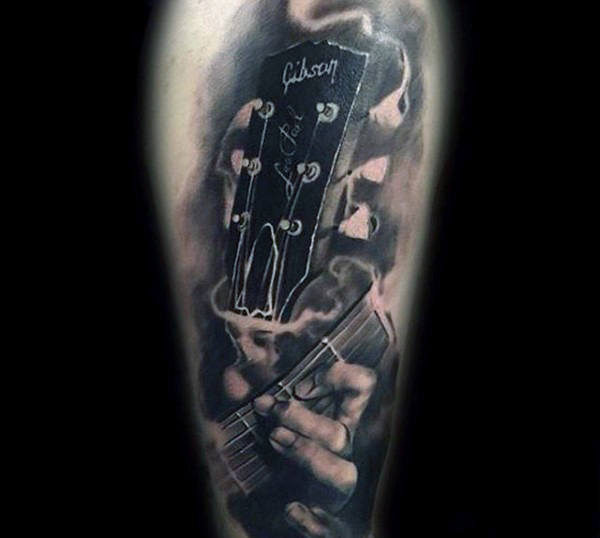 tatouage guitare 35