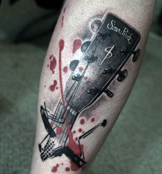 tatouage guitare 41