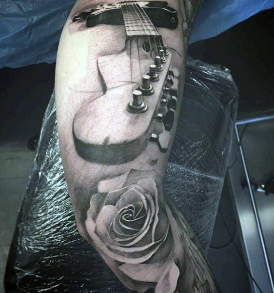 tatouage guitare 57