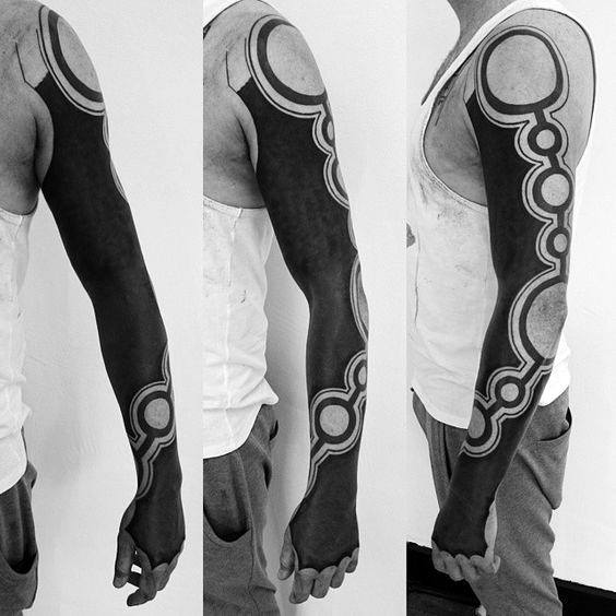 tatouage noir 55