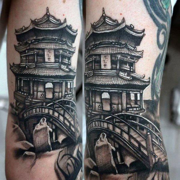tatouage pagode 109