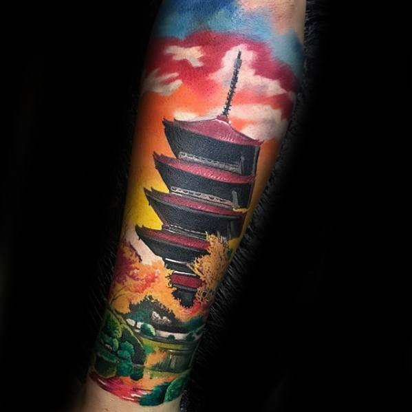 tatouage pagode 117