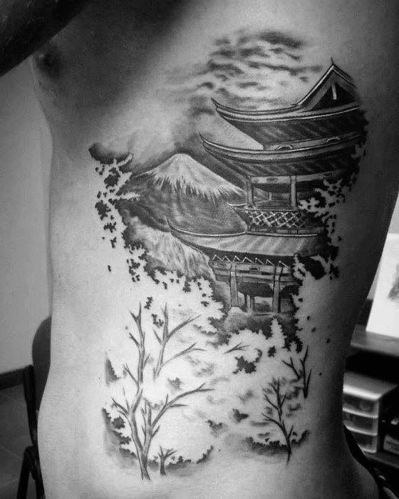 tatouage pagode 13