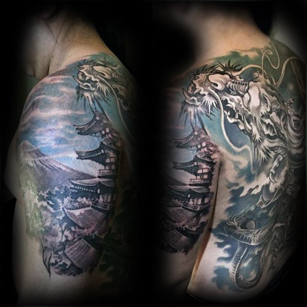 tatouage pagode 43