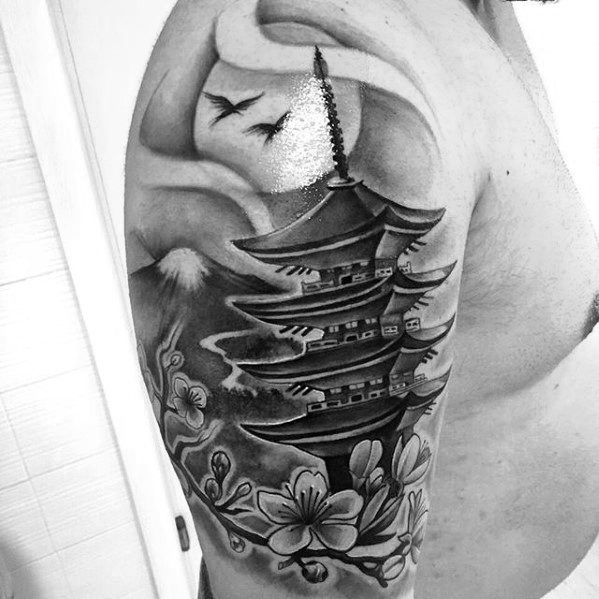 tatouage pagode 65