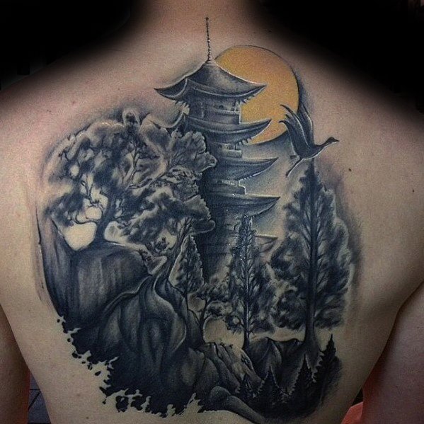 tatouage pagode 77