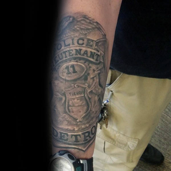 tatouage policier 87