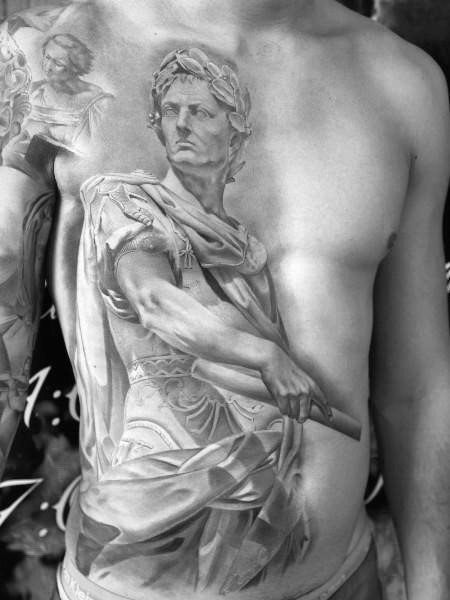 tatouage statue romaine 25