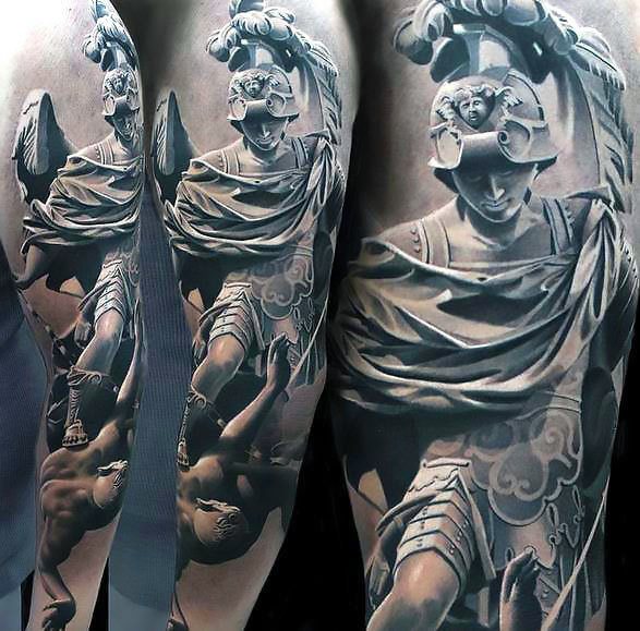 tatouage statue romaine 53
