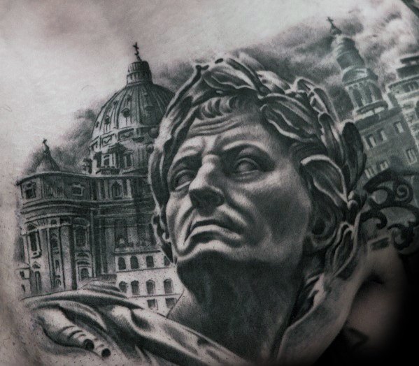 tatouage statue romaine 73