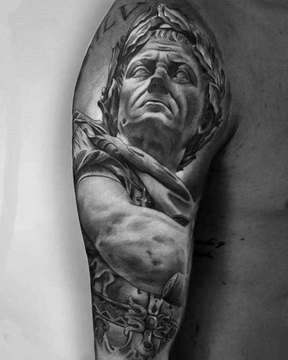 tatouage statue romaine 77