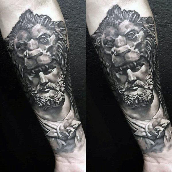 tatouage statue romaine 89