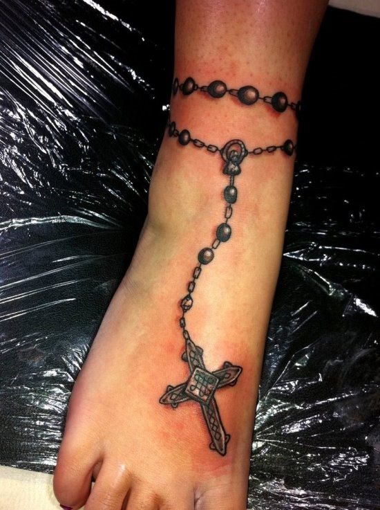 tatouage cheville 737