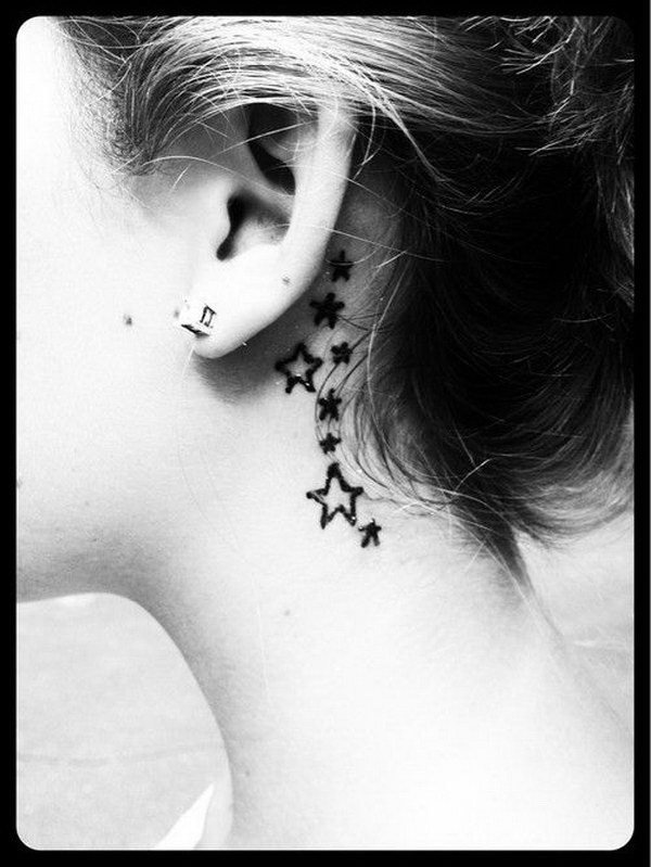tatouage derriere oreille 245