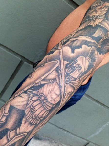 tatouage gladiateur 53