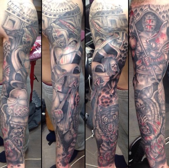 tatouage gladiateur 97