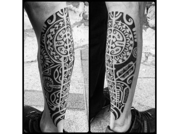 tatouage jambe 185