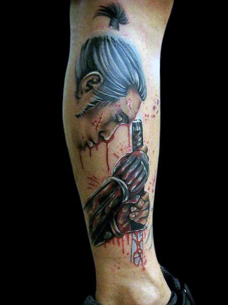 tatouage jambe 441