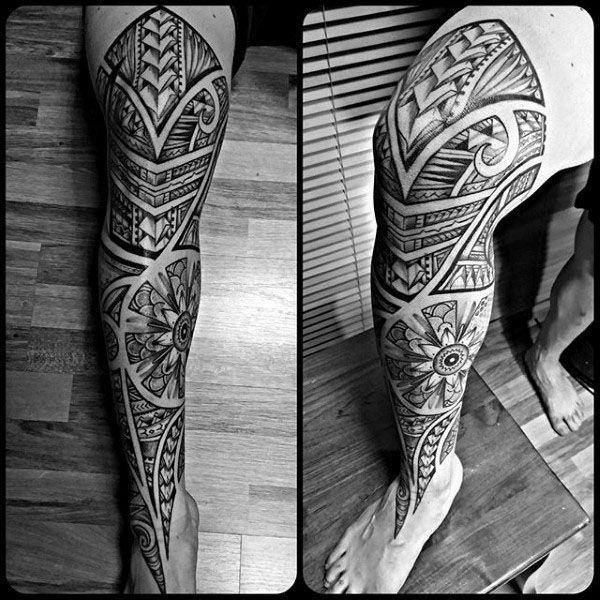 tatouage jambe 573