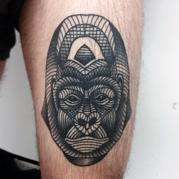 tatouage gorille 100