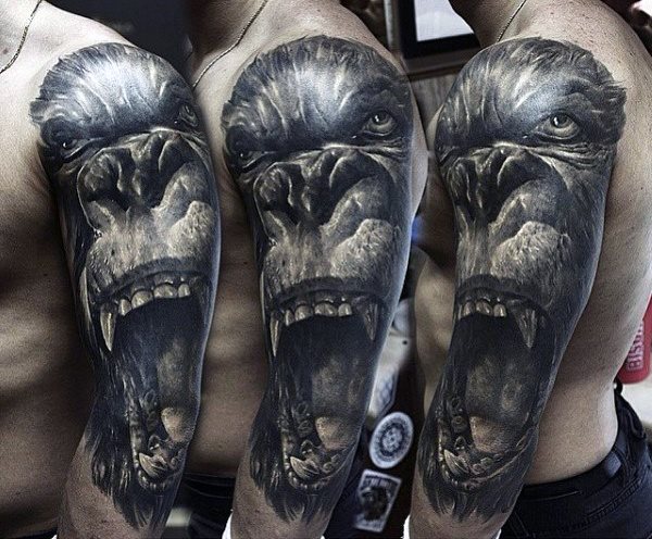 tatouage gorille 124
